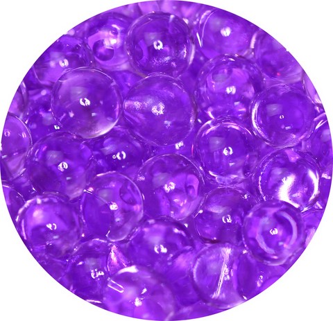 billes hydrogel perles d'eau violettes