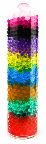 billes hydrogel perles d'eau multicolore