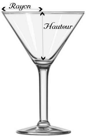 Volume de billes hydrogel pour vase martini