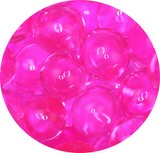billes hydrogel perles d'eau rose fushia
