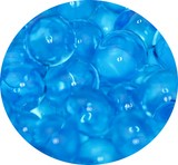 billes hydrogel perles d'eau bleues